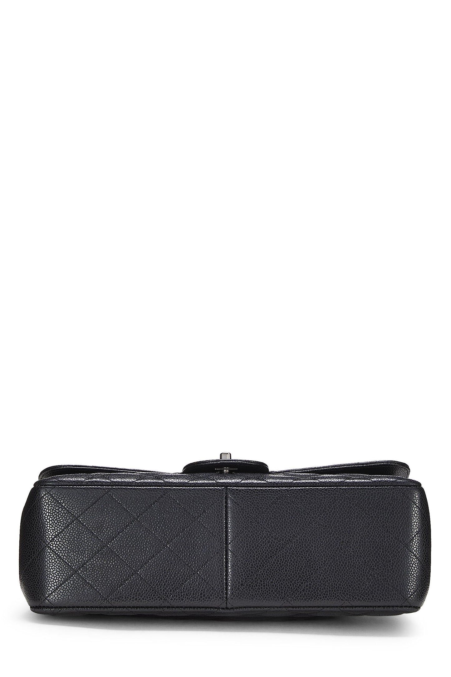 Chanel, Pre-Loved Black Quilted Caviar New Classic Flap Jumbo, Black