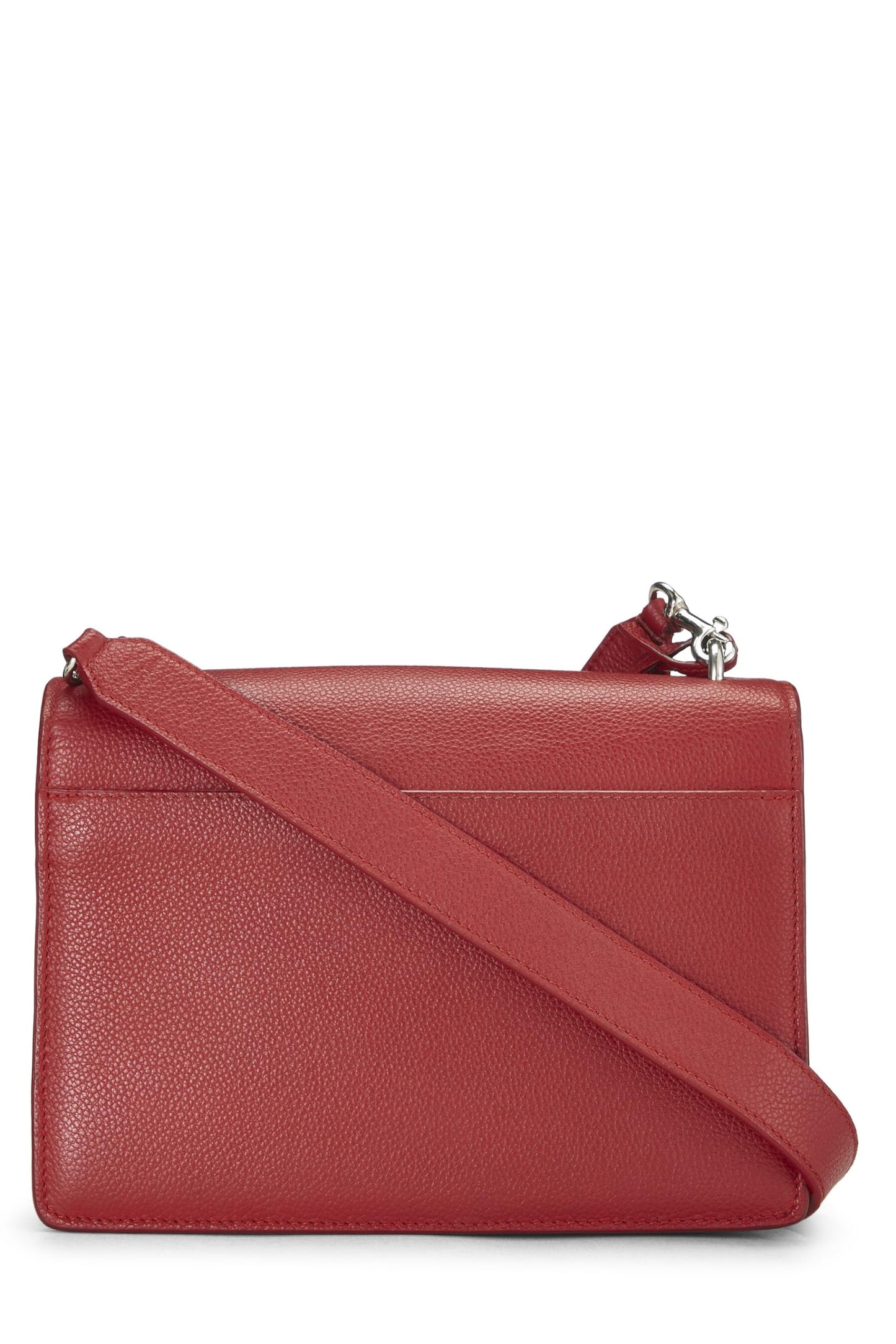 Yves Saint Laurent, Pre-Loved Red Calfskin Sunset Medium, Red