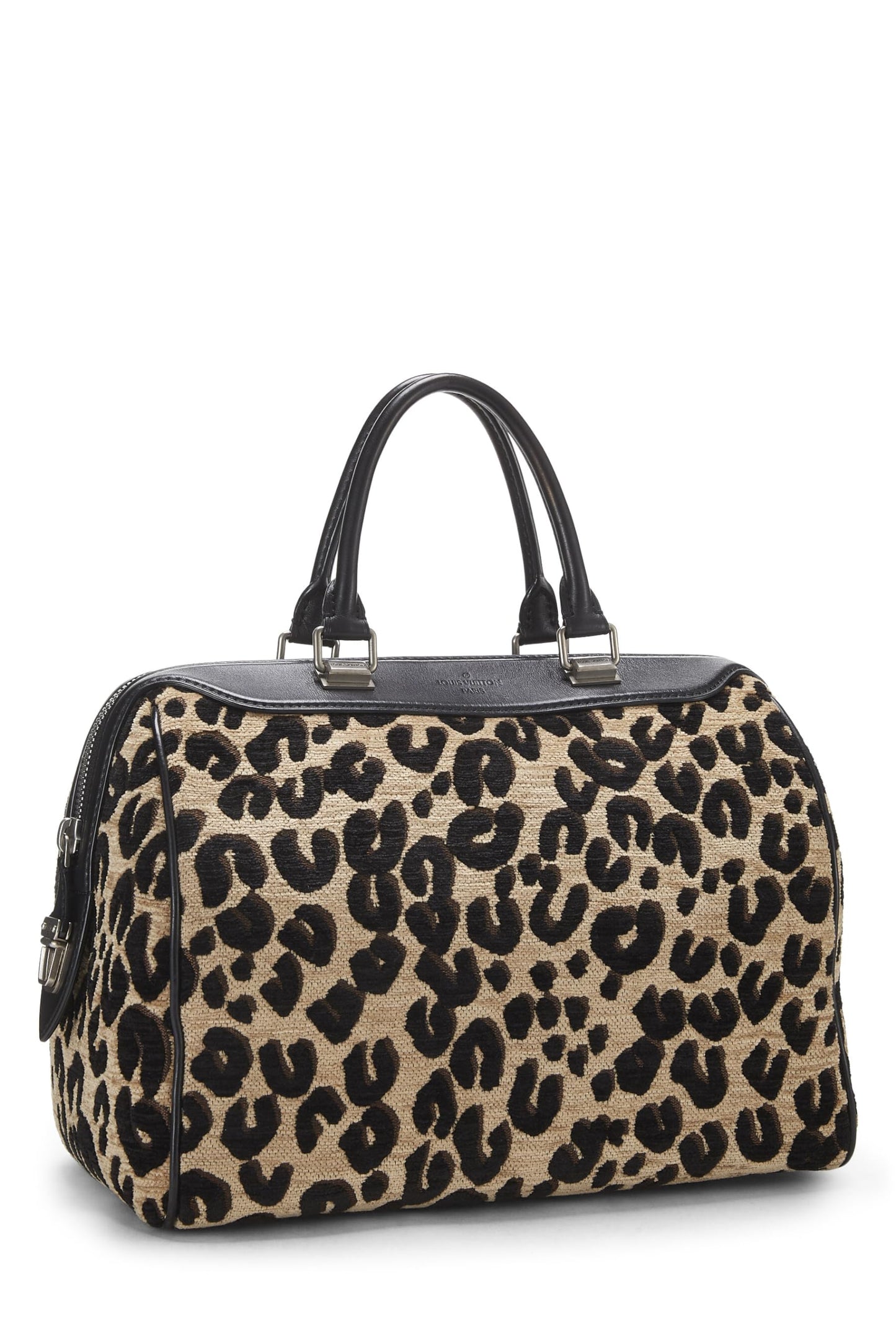 Louis Vuitton, Stephen Sprouse x Louis Vuitton Leopard Speedy 30 pre-amado, Negro