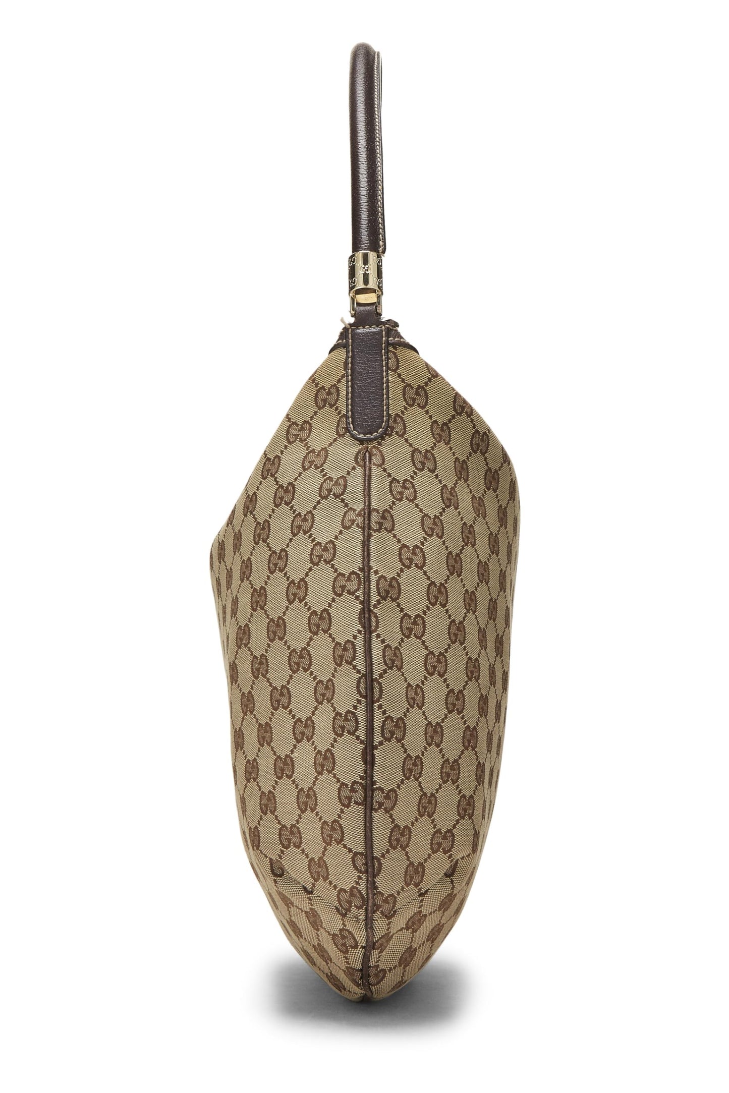 Gucci, sac hobo en toile GG d'origine d'occasion, marron