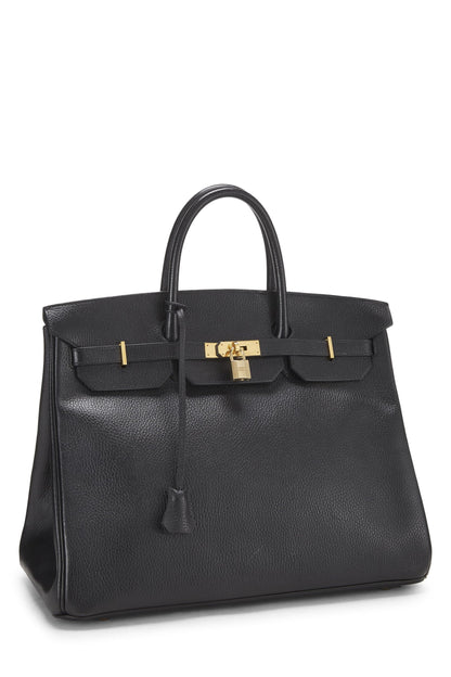 Hermès, Birkin Ardennes 40 noir d'occasion, noir