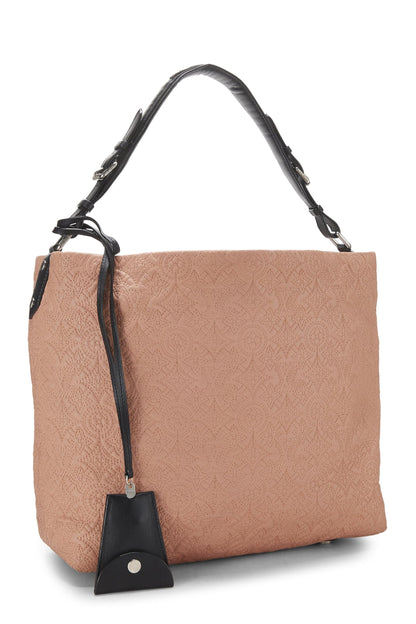 Louis Vuitton, sac hobo PM en cuir rose monogrammé Antheia d'occasion, rose