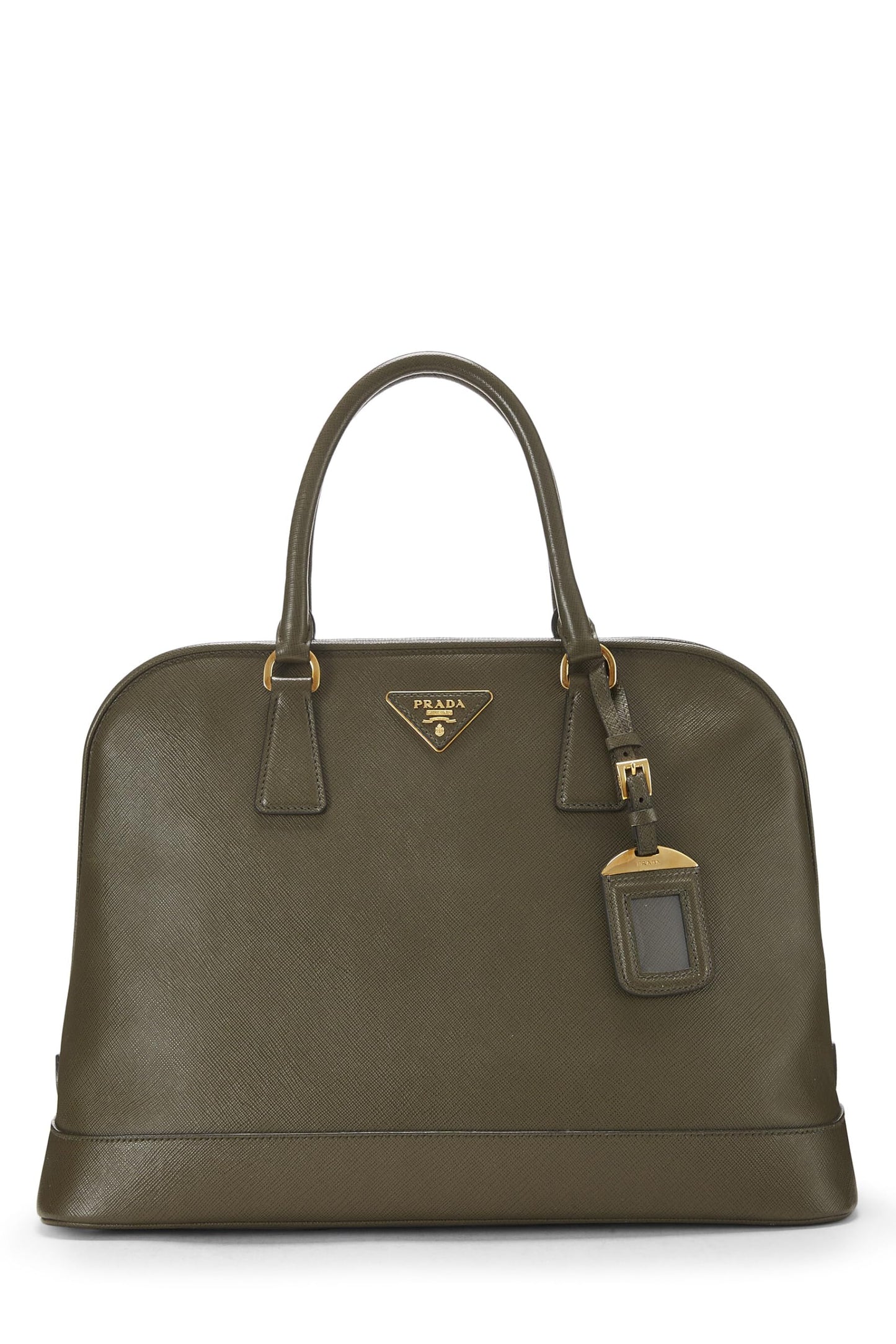 Prada, Bolso tote Saffiano Dome verde Pre-Loved, Verde