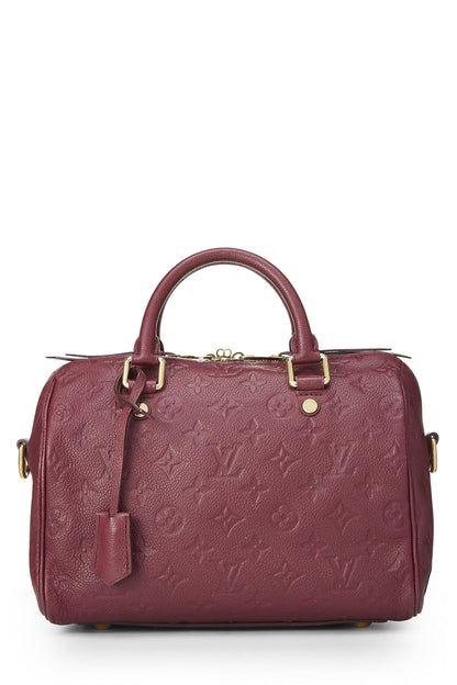 Louis Vuitton, Pre-Loved Aube Monogram Empreinte Speedy Bandouliere 25, Púrpura