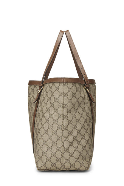 Gucci, sac fourre-tout original en toile GG Supreme d'occasion, marron