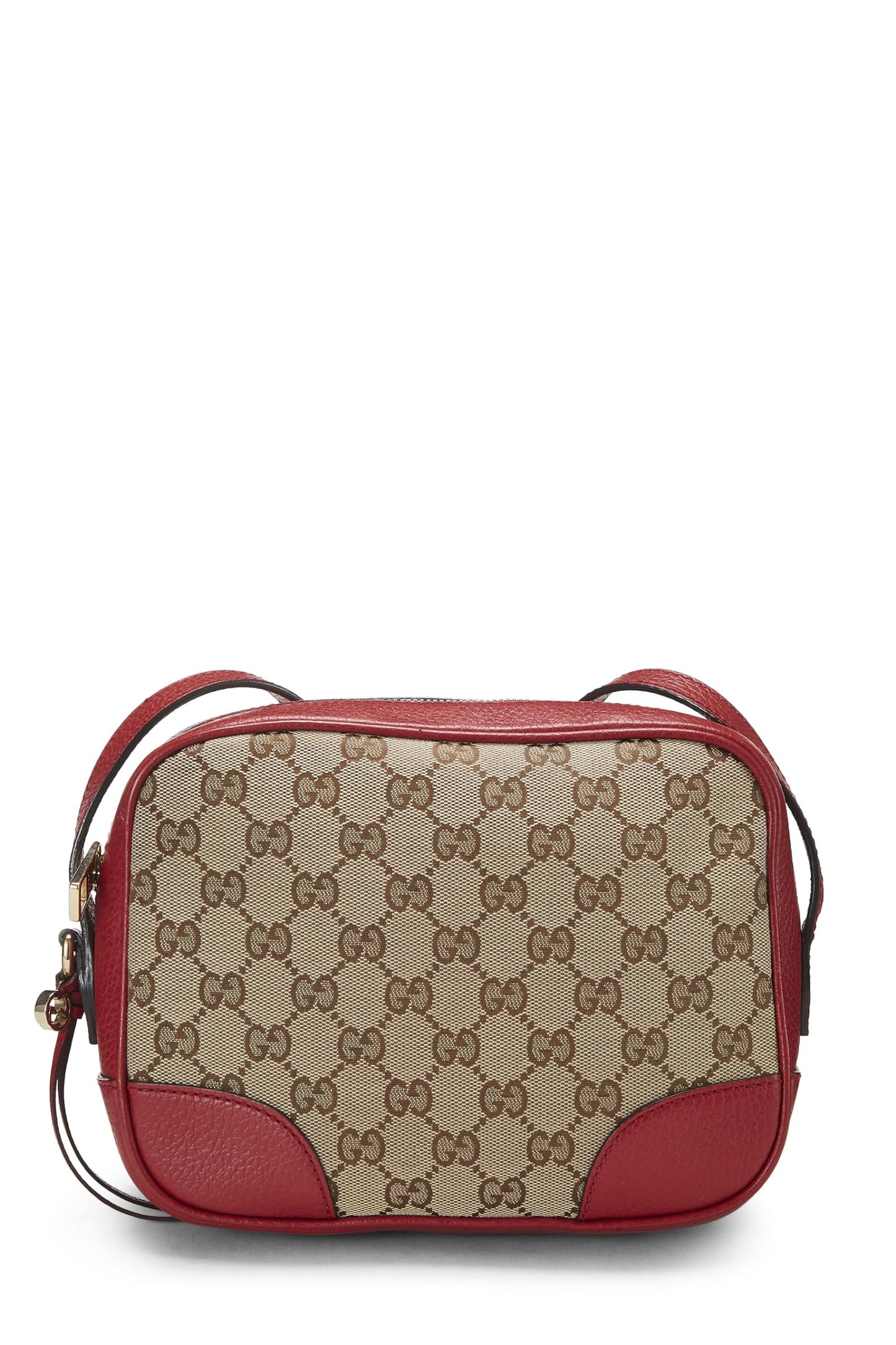 Gucci, Pre-Loved Red Original GG Canvas Bree Crossbody Mini, Red