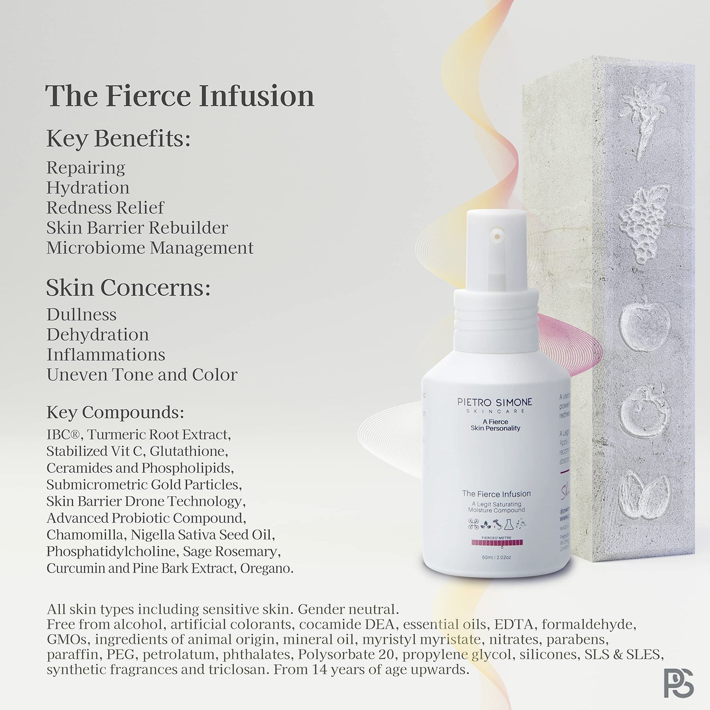 Pietro Simone Skincare, The Fierce Infusion, 2.0 FL OZ