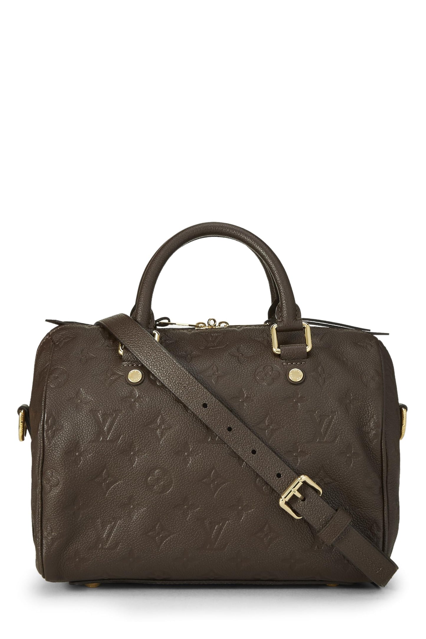 Louis Vuitton, Pre-Loved Ombre Monogram Empreinte Speedy Bandouliere 25, Brown