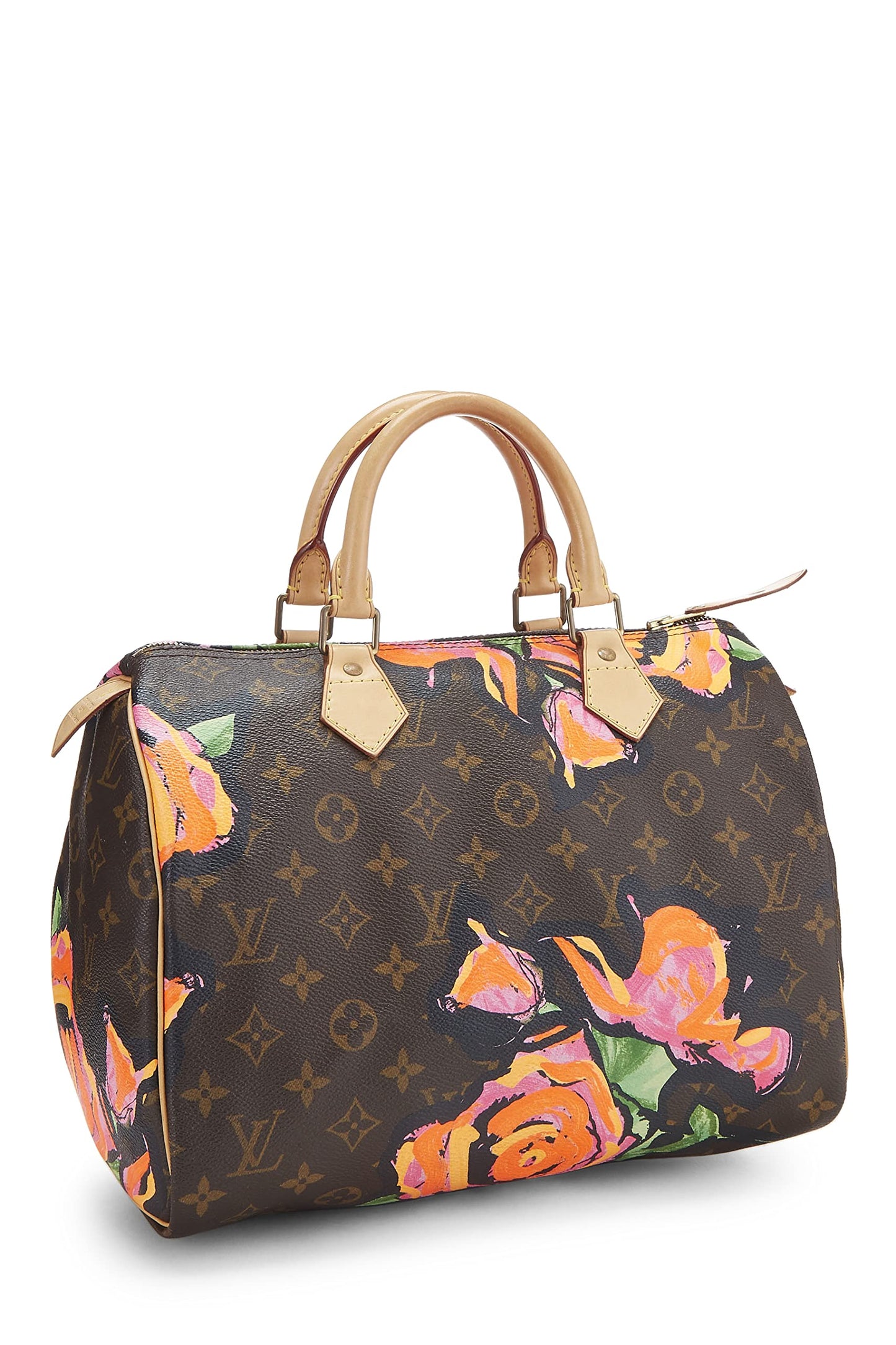 Louis Vuitton, Pre-Loved Stephen Sprouse x Monogram Roses Speedy 30, Brown