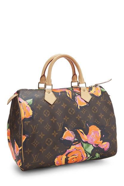 Louis Vuitton, Pre-Loved Stephen Sprouse x Monogram Roses Speedy 30, Marrón