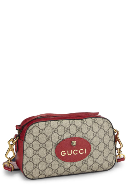 Gucci, Pre-Loved Original GG Supreme Canvas Neo Vintage Messenger, Red