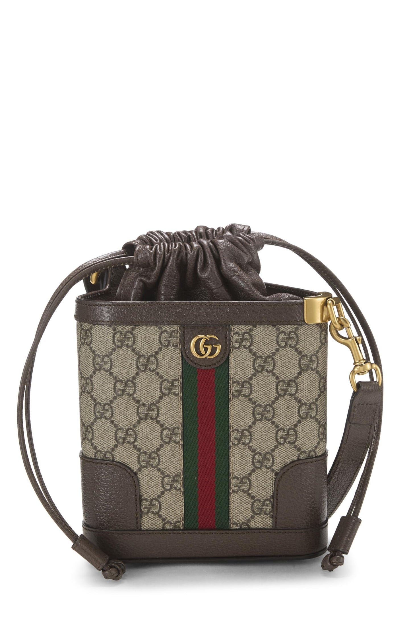 Gucci, Bolso bombonera pequeño Ophidia de lona GG Supreme Original Pre-Loved, Marrón