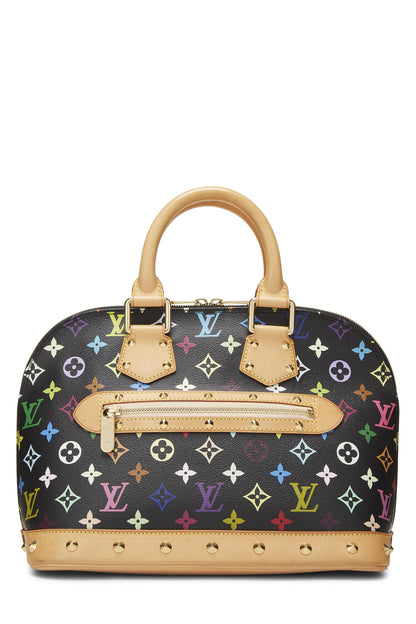 Louis Vuitton, Takashi Murakami x Louis Vuitton Alma PM Noir Monogram Multicolore d'occasion, Noir