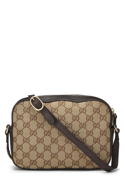 Gucci, sac à bandoulière en toile GG Webby d'occasion, petit modèle, marron