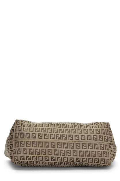 Fendi, sac fourre-tout en rouleau marron Zucchino d'occasion, marron