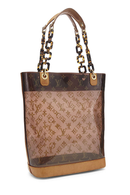 Louis Vuitton, Cabas MM en vinyle Monogram Ambre d'occasion, marron