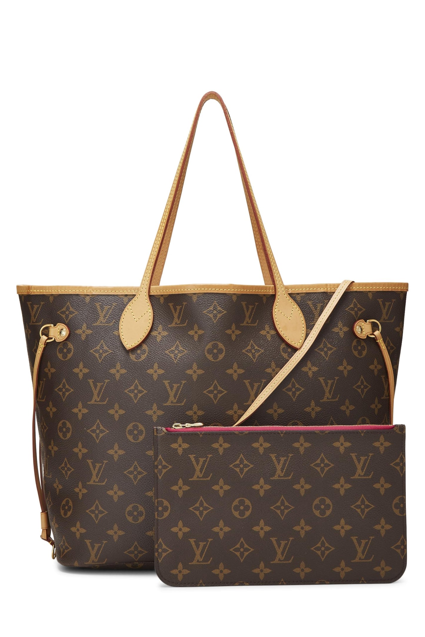 Louis Vuitton, Neo Neverfull MM en toile monogram rose d'occasion, rose