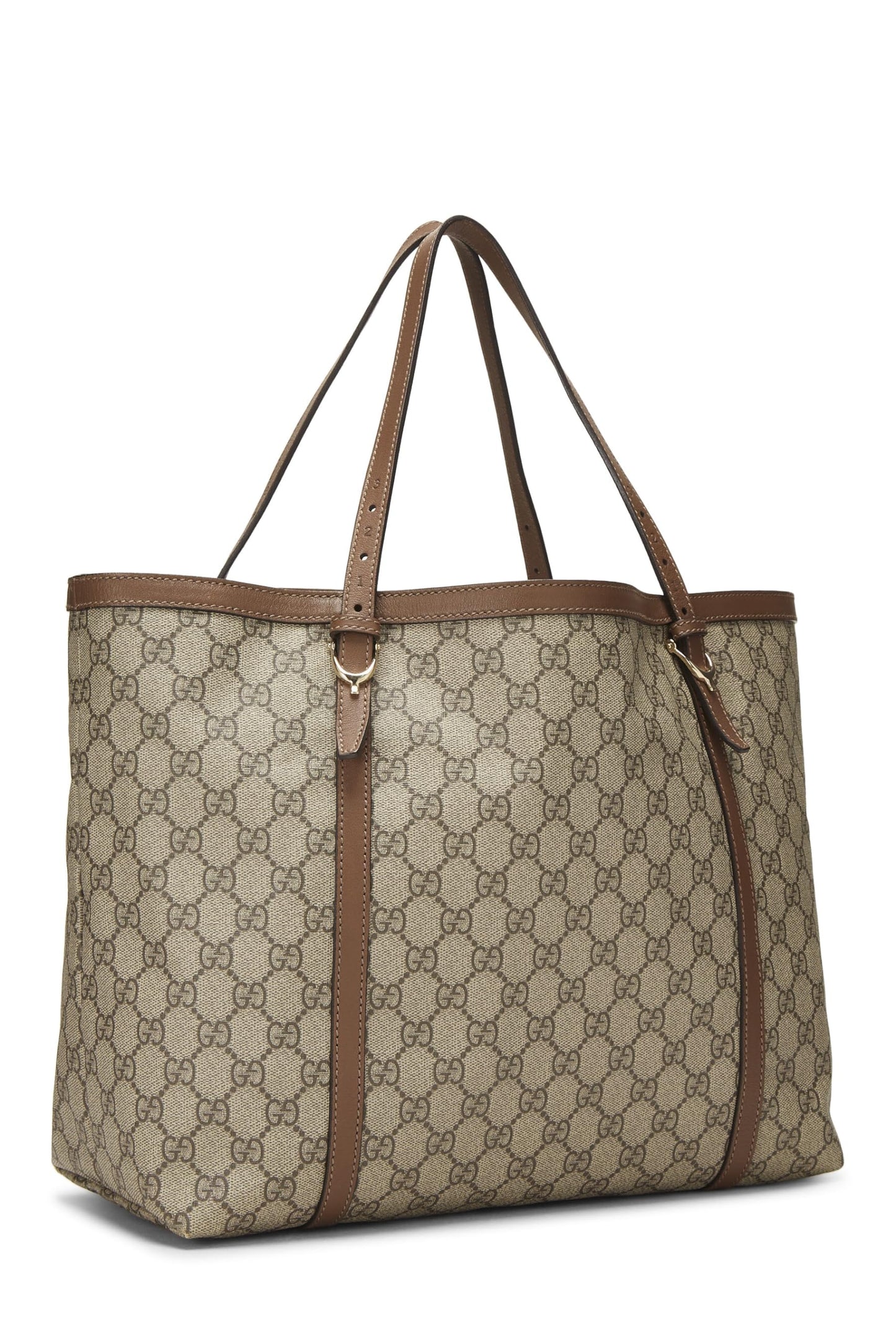 Gucci, sac fourre-tout original en toile GG Supreme d'occasion, marron