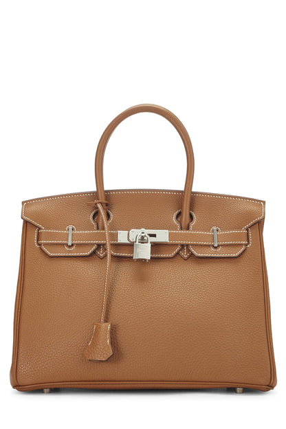 Hermès, sac Togo Birkin 30 doré d'occasion, Hermès Gold