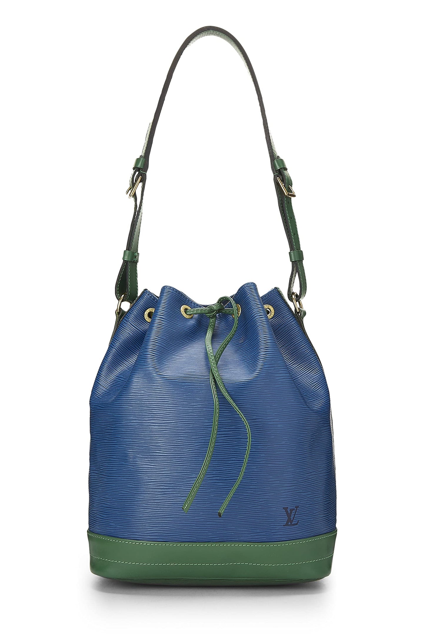 Louis Vuitton, Pre-Loved Epi Noé en azul Toledo y verde Borneo, multicolor