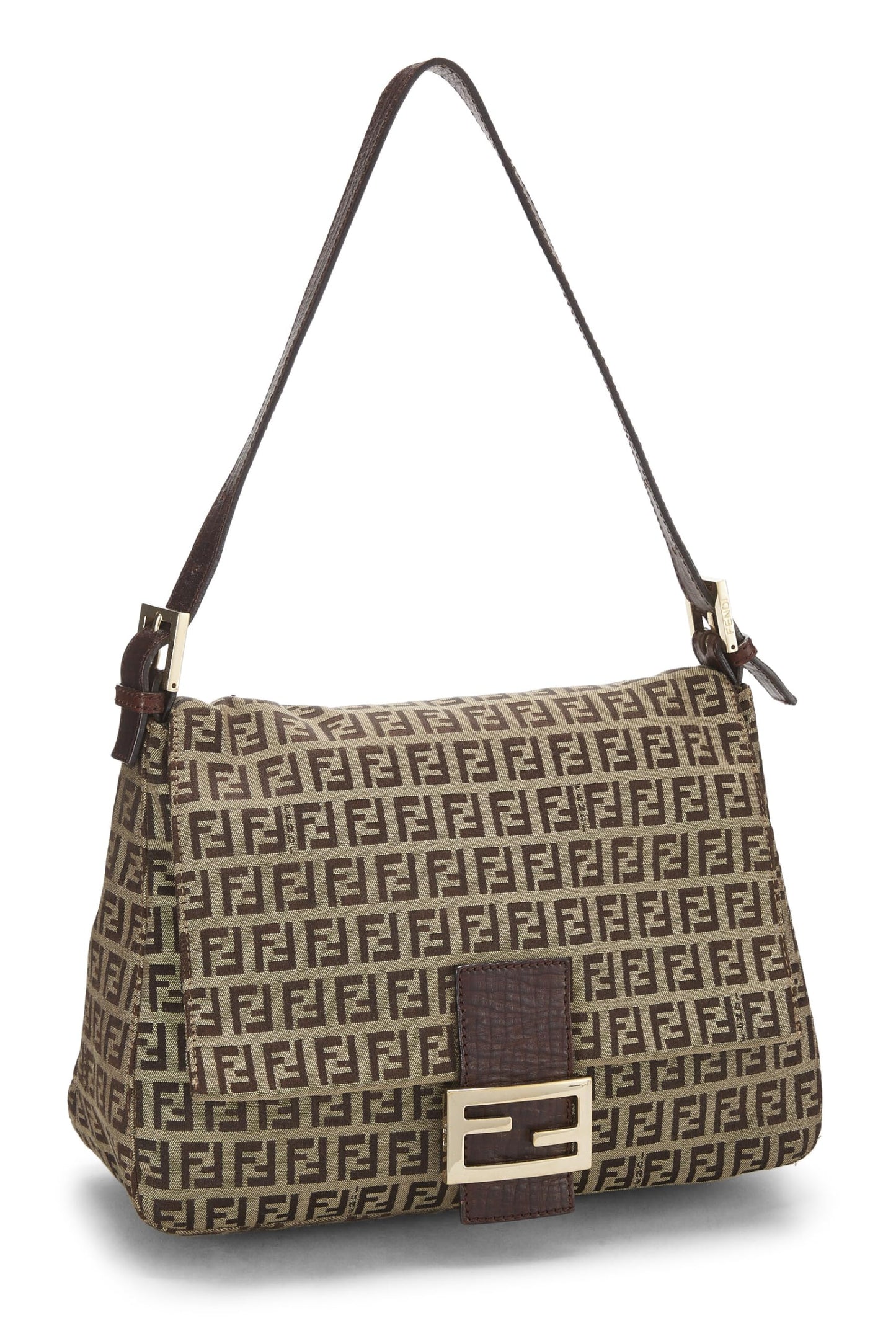 Fendi, sac en toile marron Zucchino Mama d'occasion, marron