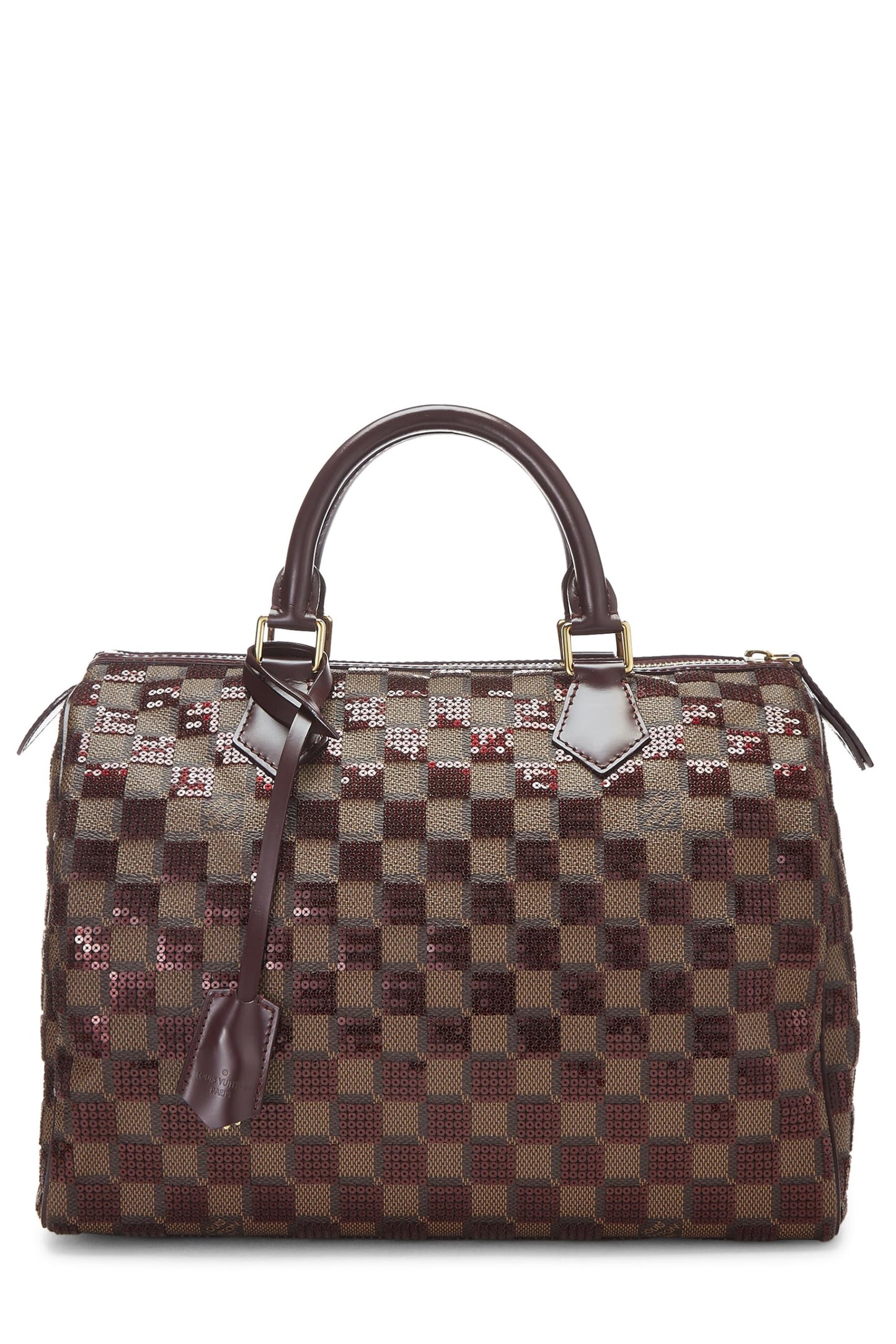 Louis Vuitton, Speedy 30 Damier Paillettes Rouge d'occasion, Rouge