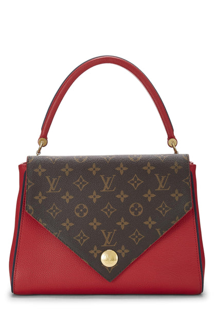 Louis Vuitton, Bolso con doble V de cuero rojo Pre-Loved, Rojo