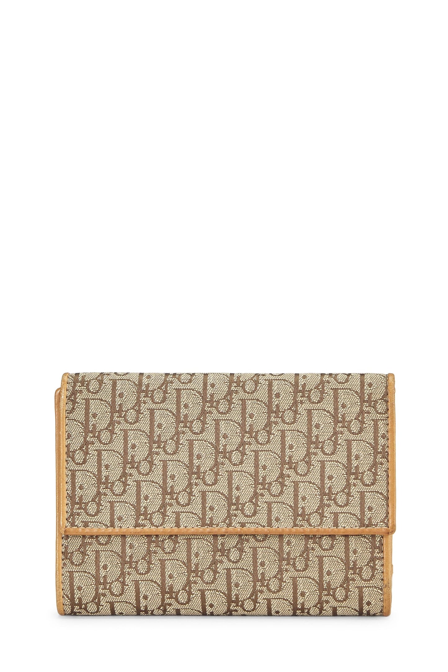 Dior, Cartera de lona Trotter beige Pre-Loved, Beige