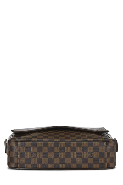 Louis Vuitton, Pre-Loved Damier Ebene Shelton MM, Brown