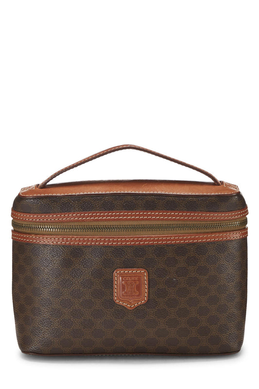 Céline, Trousse de toilette Macadam en toile enduite marron d'occasion, marron