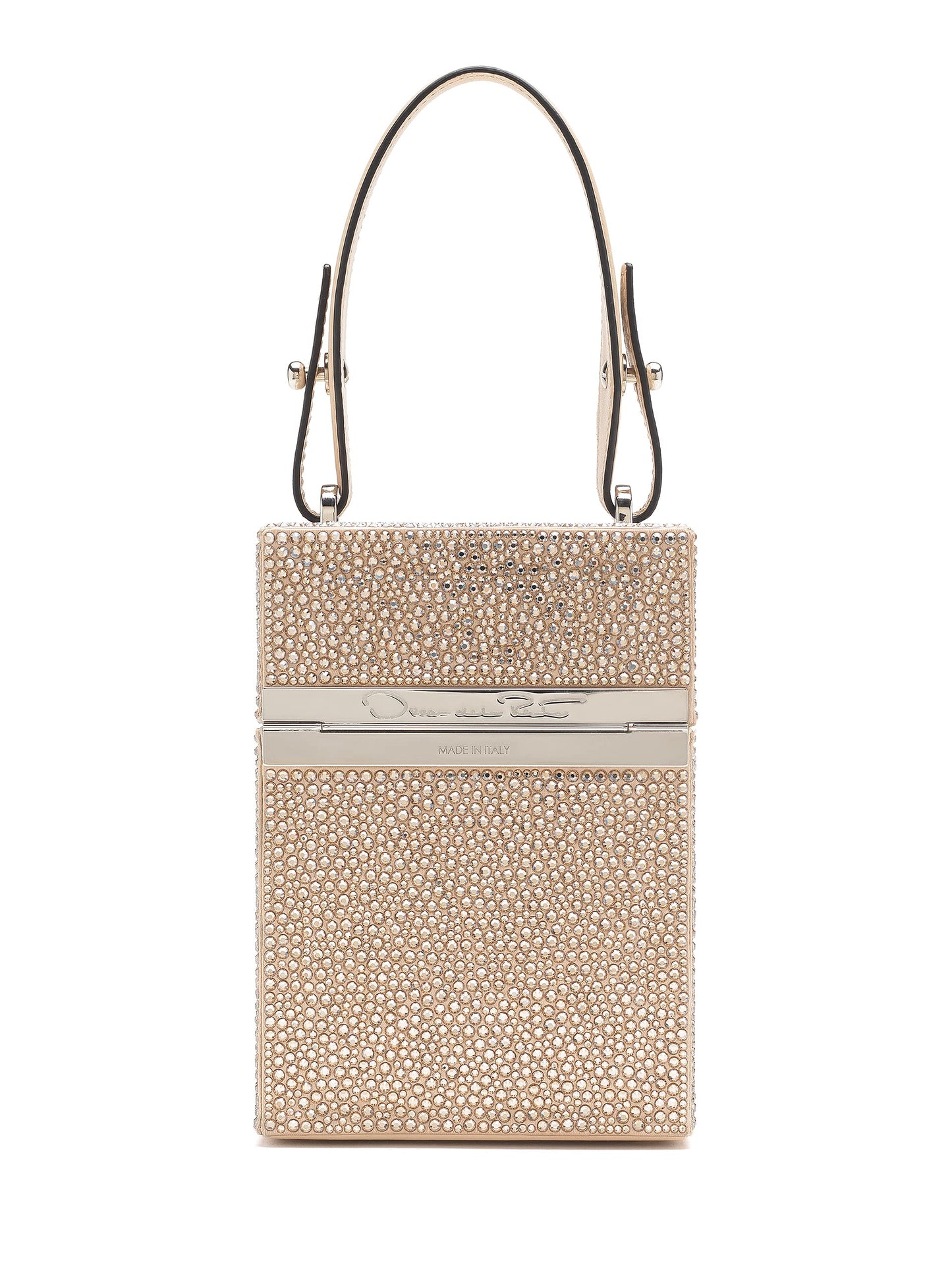 Oscar de la Renta, Crystal Pave Alibi Cube, champán