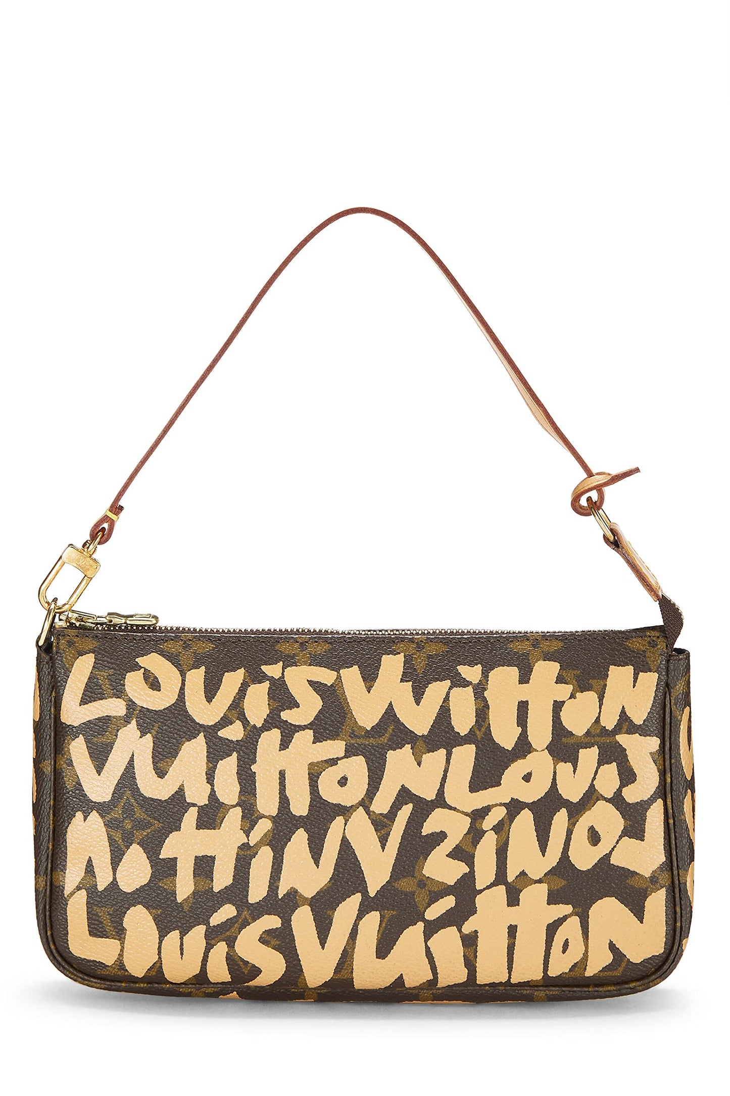 Louis Vuitton, Pochette con grafiti beige de Stephen Sprouse x Louis Vuitton, color beige