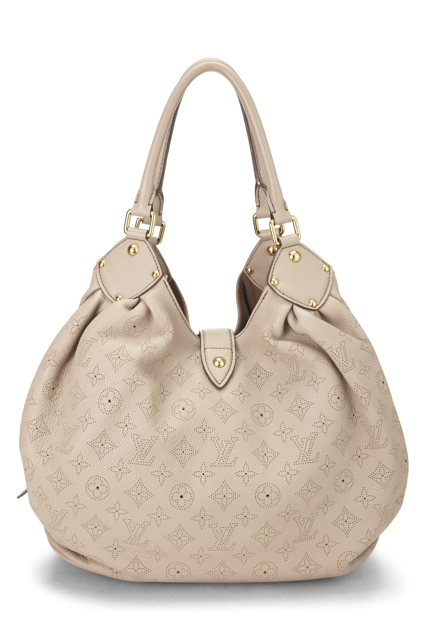 Louis Vuitton, Monograma Mahina grande en color beige Pre-Loved, Beige