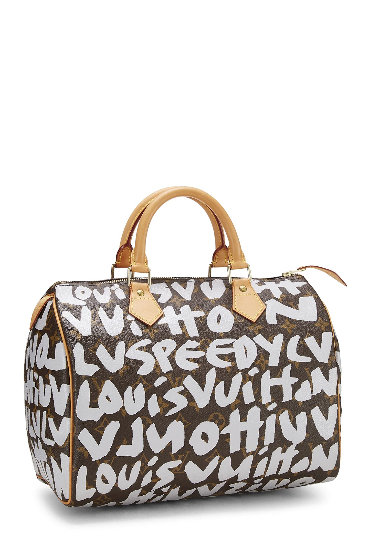 Louis Vuitton, Pre-Loved Stephen Sprouse x Louis Vuitton Monogram Grey Graffiti Speedy 30, Grey