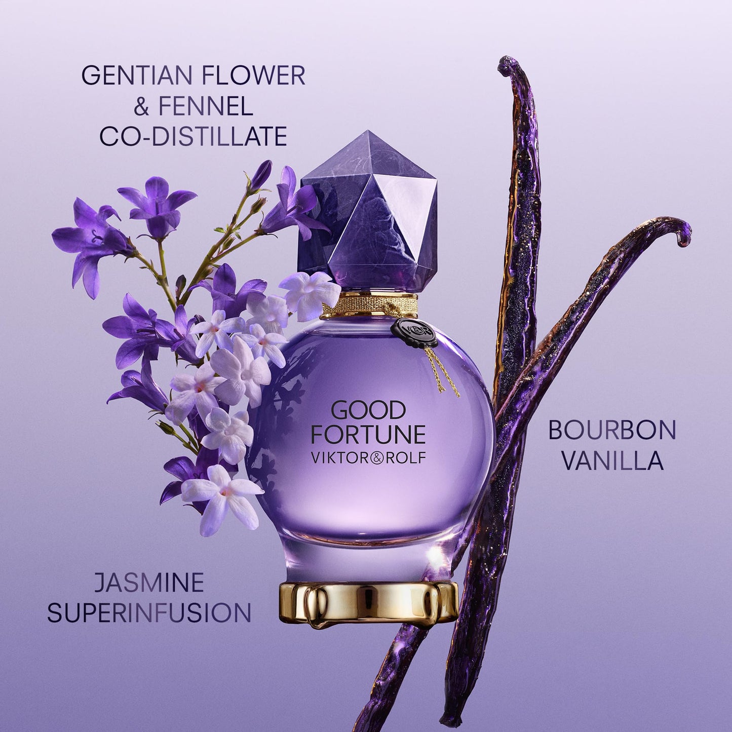 Viktor&amp;Rolf - Good Fortune Eau de Parfum - Parfum Floral pour Femme - Avec des Notes de Jasmin et de Vanille - 1 ml - Format Voyage