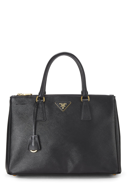 Prada, Pre-Loved Black Saffiano Executive Tote Large, Black