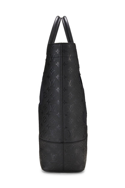 Louis Vuitton, Pre-Loved COMME DES GARÇONS x Louis Vuitton Bolso Empreinte con monograma negro y agujeros, Negro