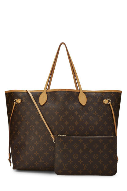 Louis Vuitton, Neo Neverfull GM en toile monogram rouge d'occasion, rouge