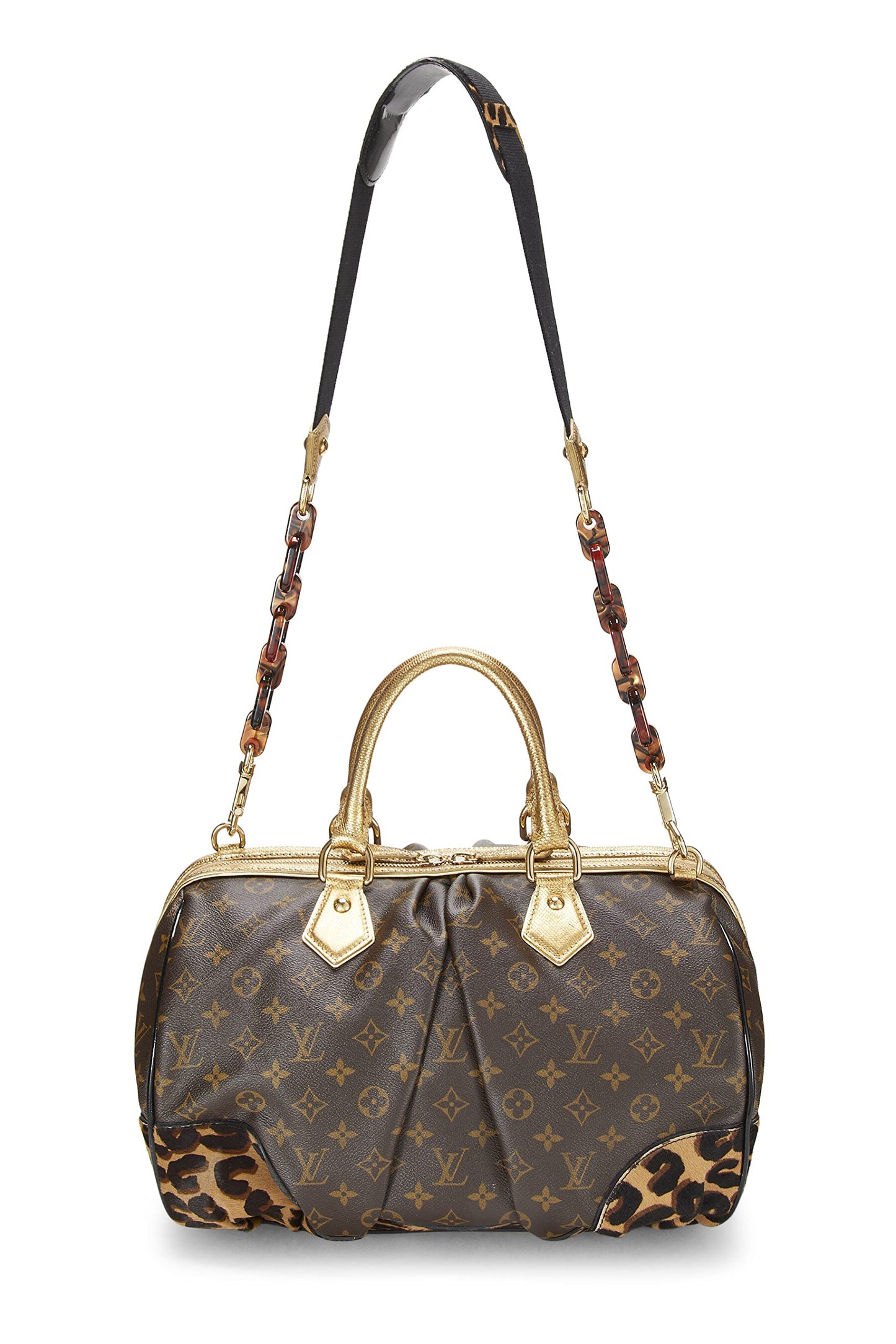 Louis Vuitton, Stephen Sprouse x Louis Vuitton Monogram Canvas Leopard Stephen, Marron, d'occasion