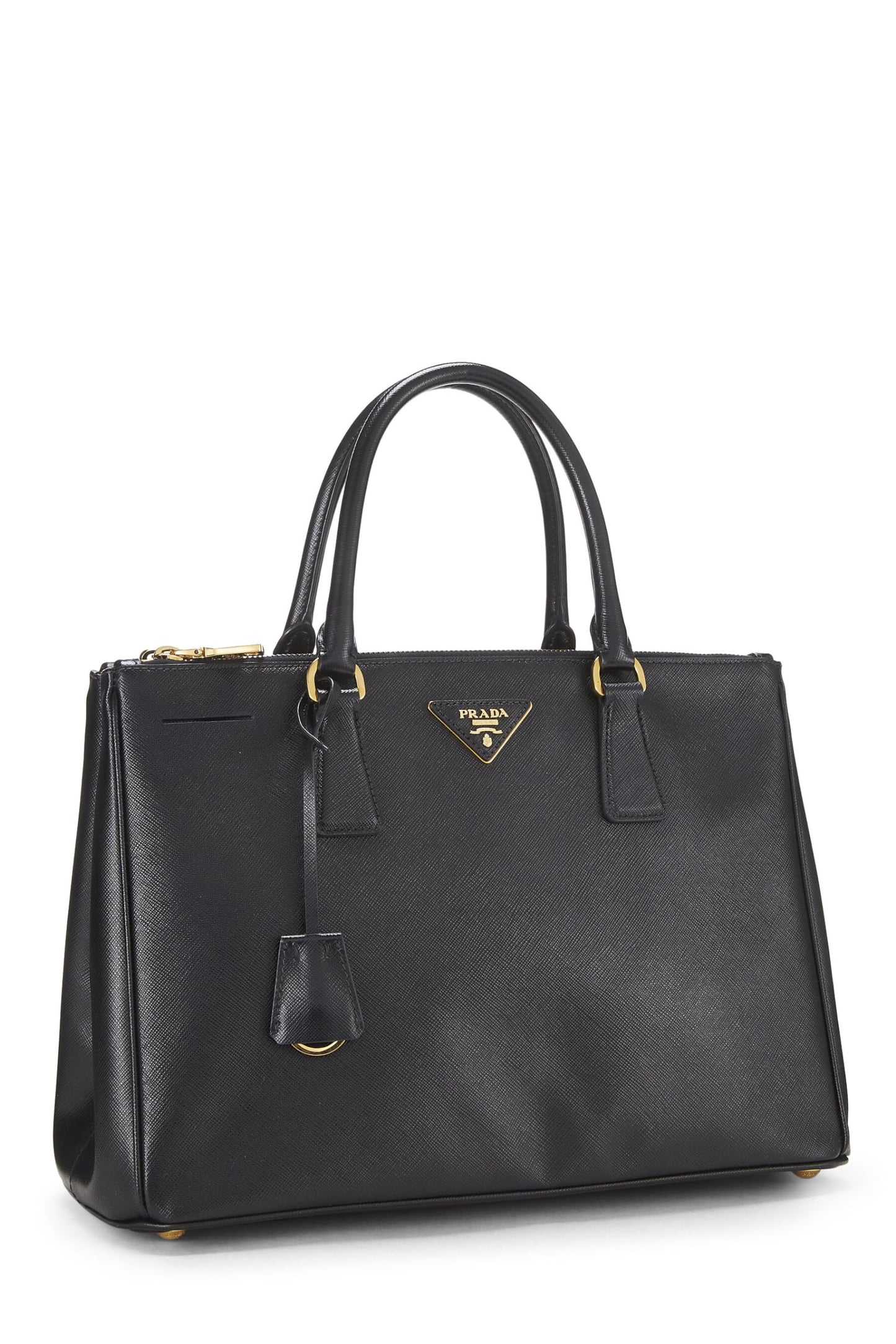 Prada, Pre-Loved Black Saffiano Executive Tote Large, Black