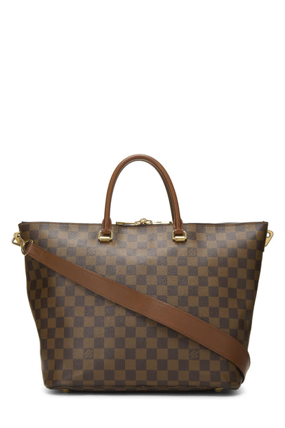 Louis Vuitton, Pre-Loved Damier Ebene Belmont, Marrón