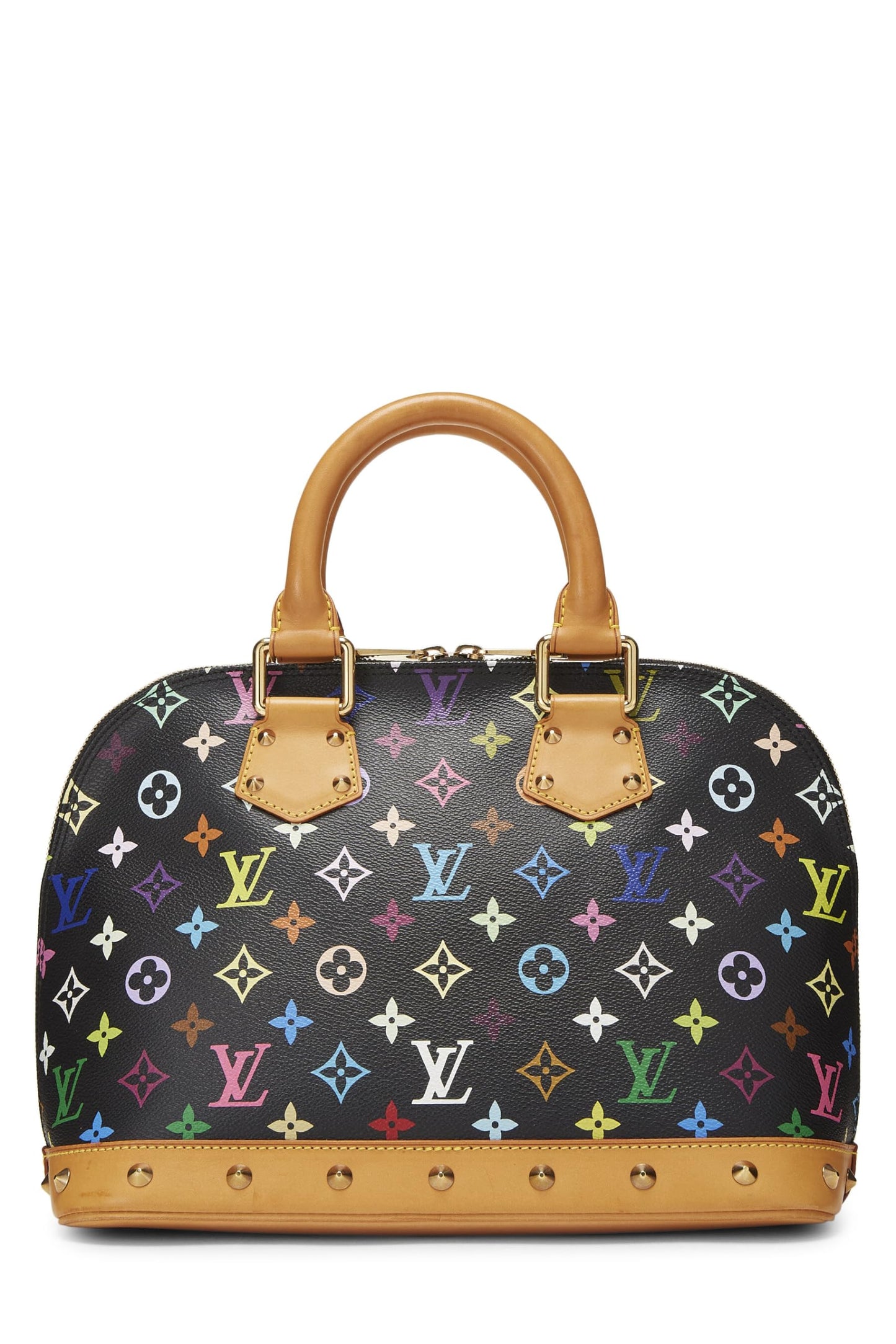 Louis Vuitton, Takashi Murakami x Louis Vuitton Alma PM Noir Monogram Multicolore d'occasion, Noir