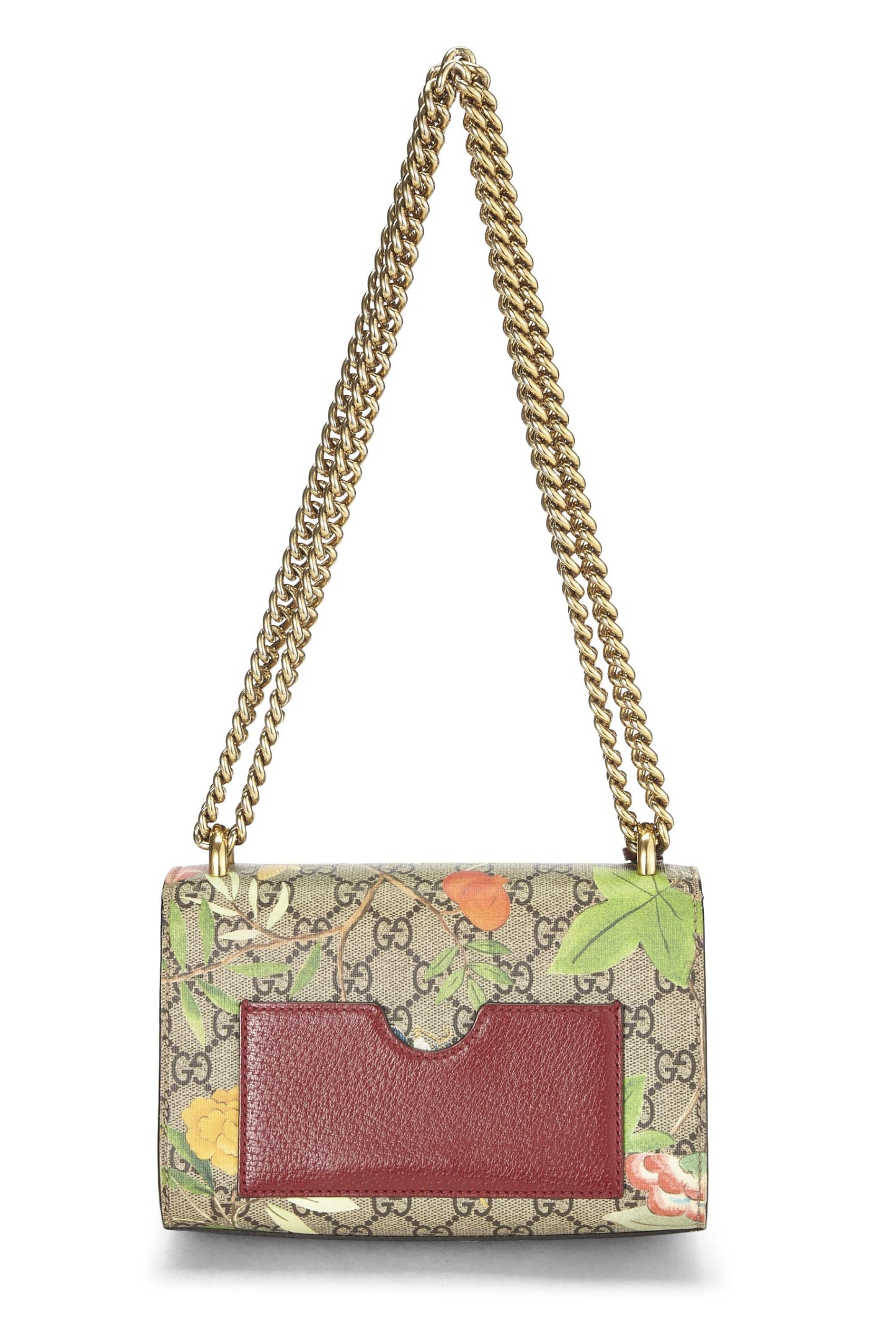 Gucci, Pre-Loved Multicolor GG Supreme Tian Canvas Padlock Shoulder Bag Small, Multi