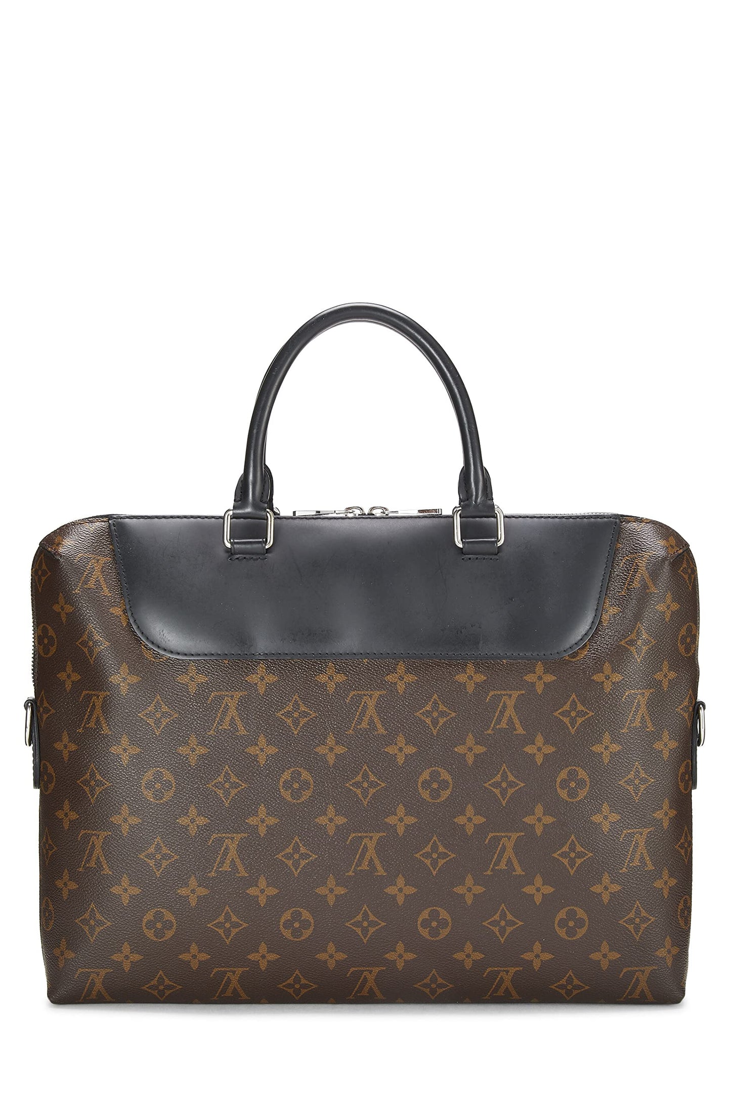 Louis Vuitton, Pre-Loved Monogram Macassar Porte-Documents Jour, Marrón