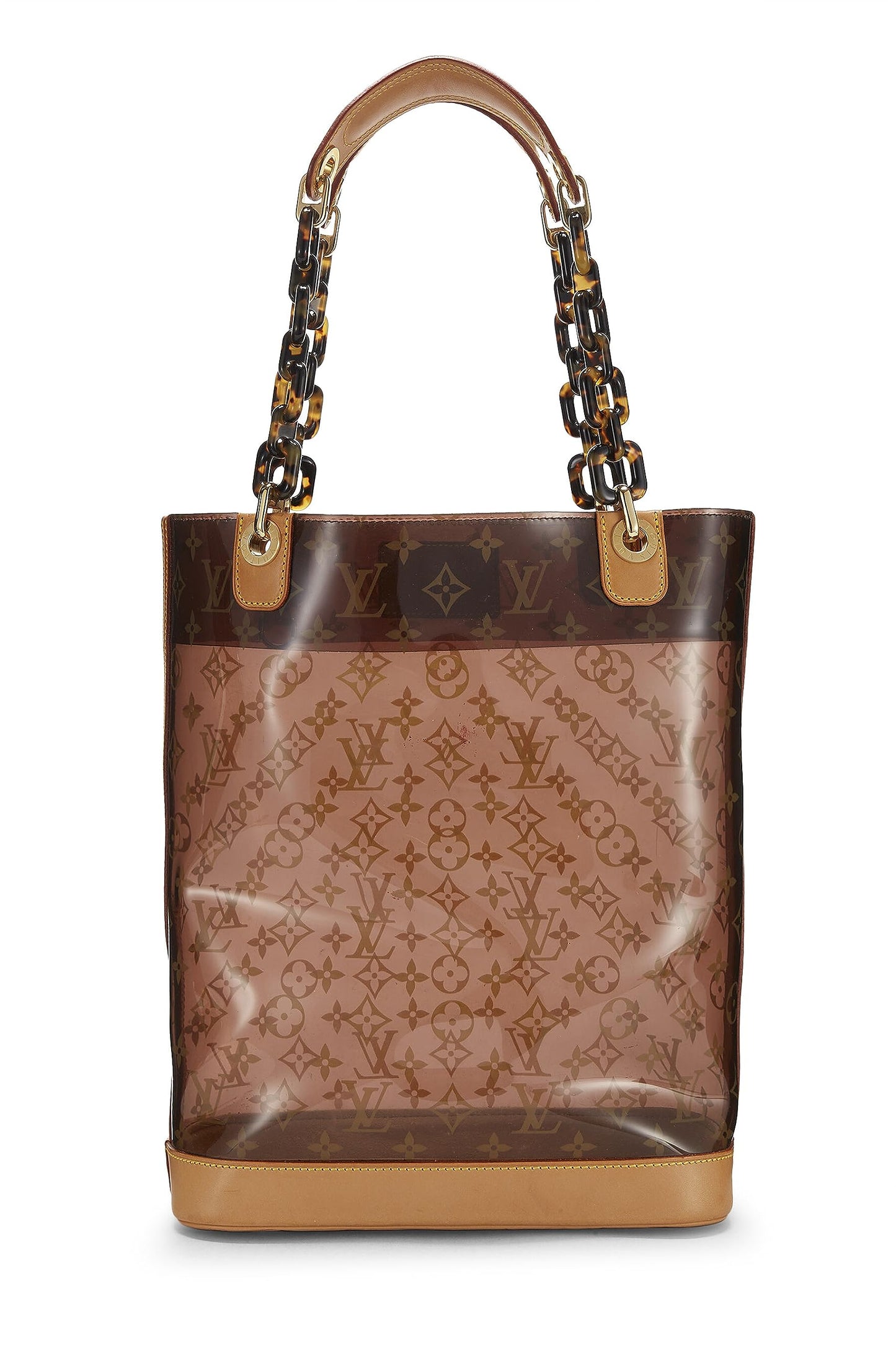 Louis Vuitton, Pre-Loved Monogram Ambre Vinyl Cabas MM, Brown