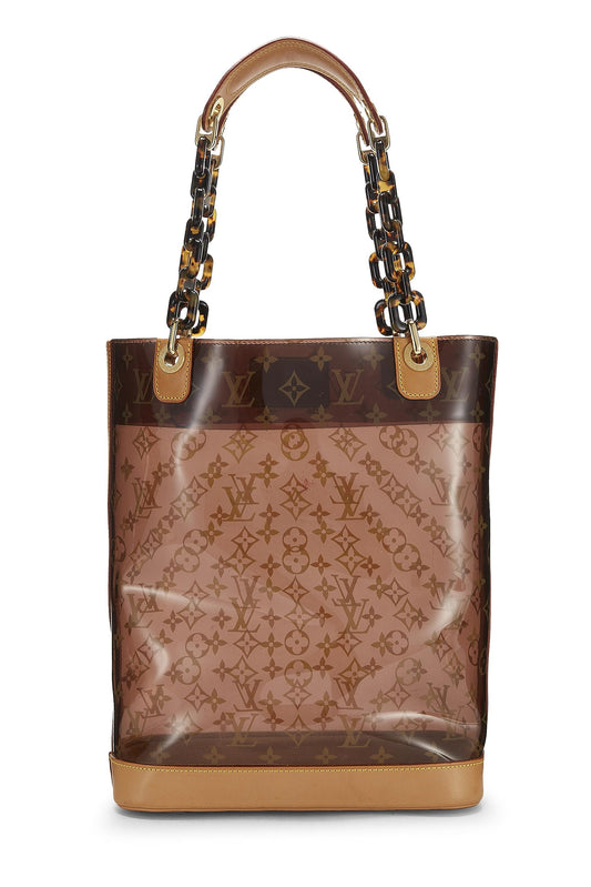 Louis Vuitton, Cabas MM en vinyle Monogram Ambre d'occasion, marron