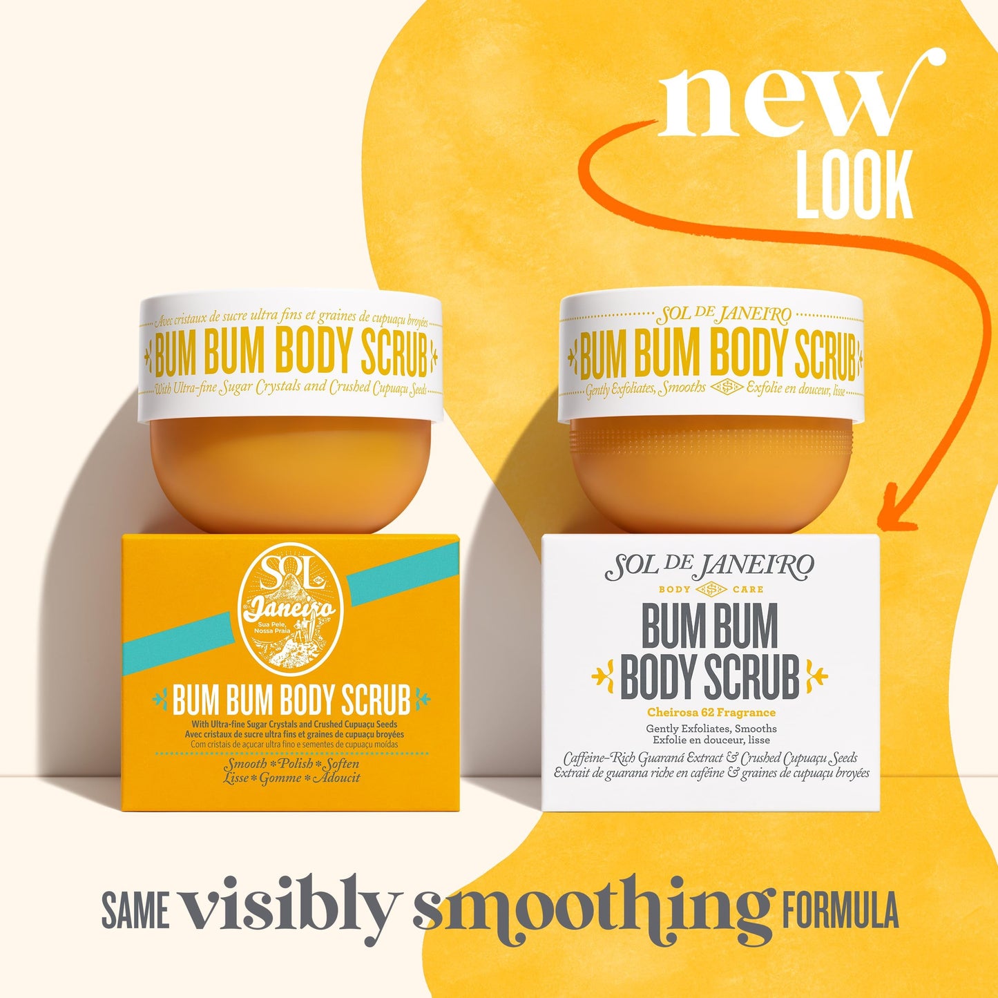 SOL DE JANEIRO Brazilian Bum Bum Cream, Bum Bum Firmeza Body Oil, and Bum Bum Body Scrub Bundle - Ultimate Firming Ritual