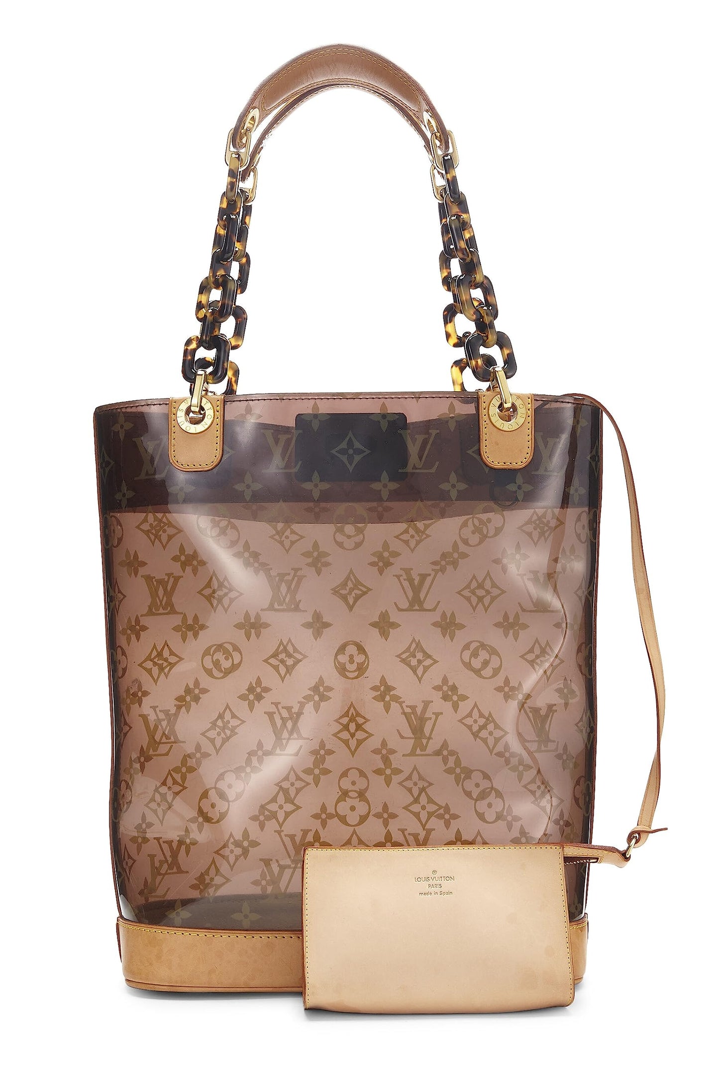 Louis Vuitton, Pre-Loved Monogram Ambre Vinyl Cabas MM, Brown