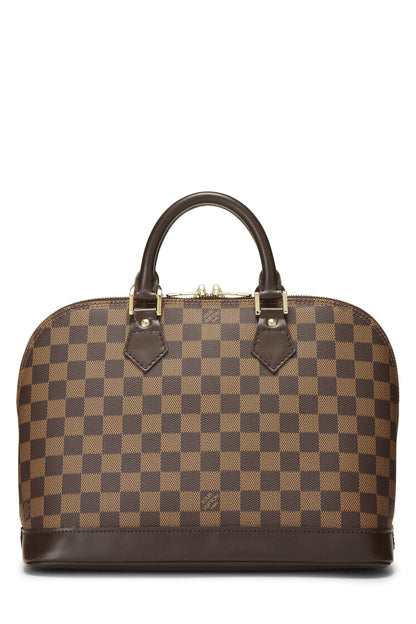 Louis Vuitton, Pre-Loved Damier Ebene Alma PM, Brown