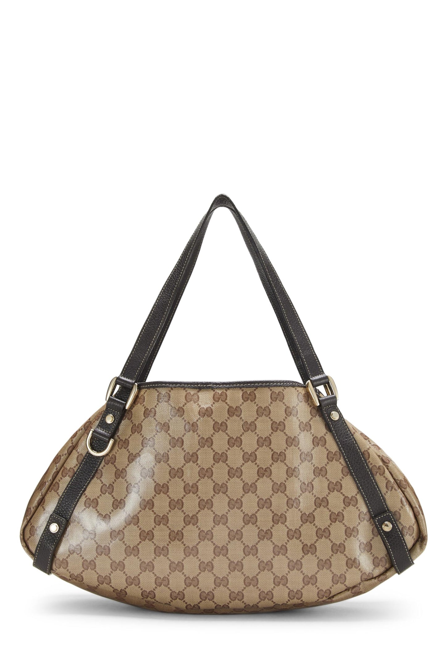 Gucci, Pre-Loved Original GG Crystal Canvas Abbey Tote, Brown